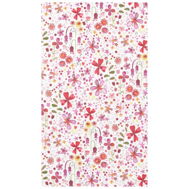 Nappe Aquarelle florale brillante Boho (Devant)