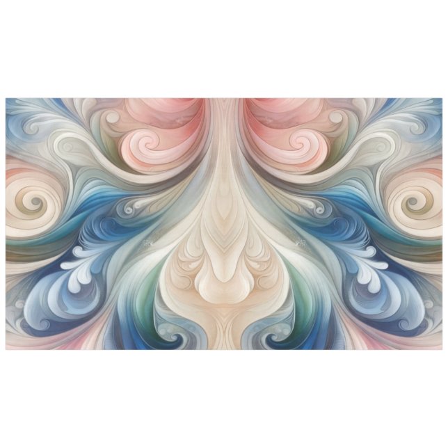 Nappe Aquarelle Imaginaire Floral Romantique Motif (Devant (Horizontal))