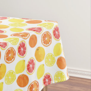 Nappe Aquarelle Motif de fruits d'agrumes