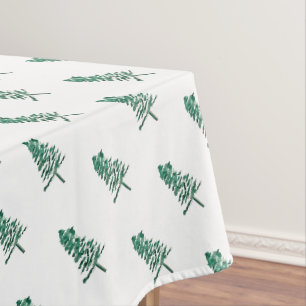 Nappe Aquarelle Pine Tree Noël
