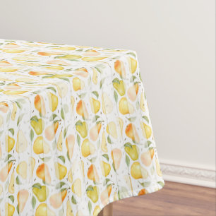 Nappe Aquarelle Poire Motif de fruits frais