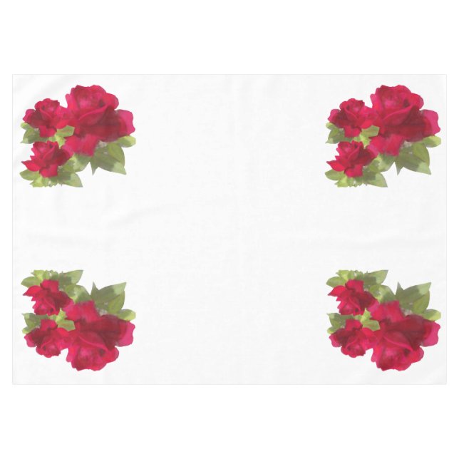 Nappe Aquarelle rose florale (Devant (Horizontal))