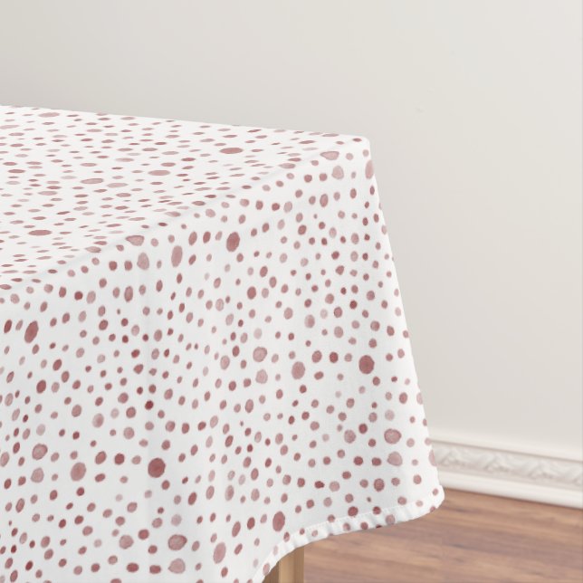 Nappe Aquarelle Ruby Confetti Chiffre de table (In Situ)
