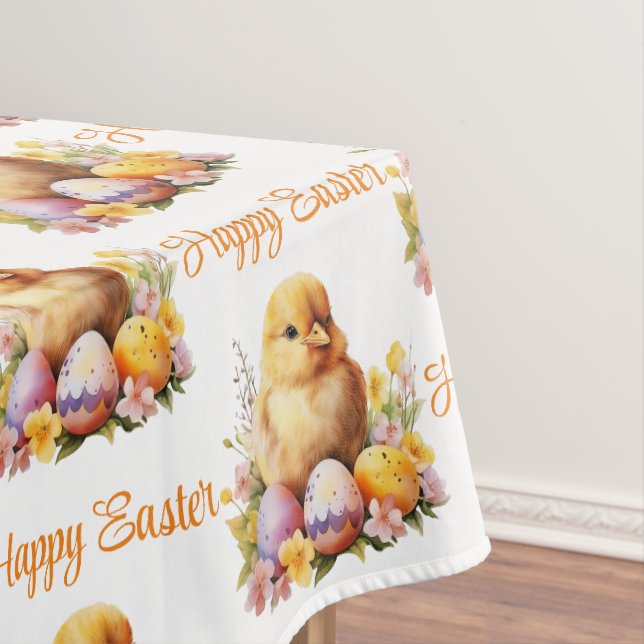 Nappe Aquarelle tendance Poulet Jaune aux oeufs (In Situ)