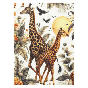 Nappe Aquarelle vintage de Giraffe