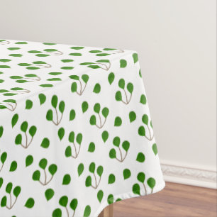 Nappe Arbre de Jade de Vie Branches & Feuilles Vertes su