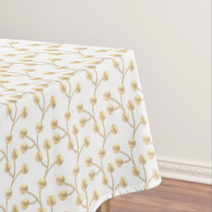 Nappe Arbre de jade doré abstrait élégant sur fond blanc