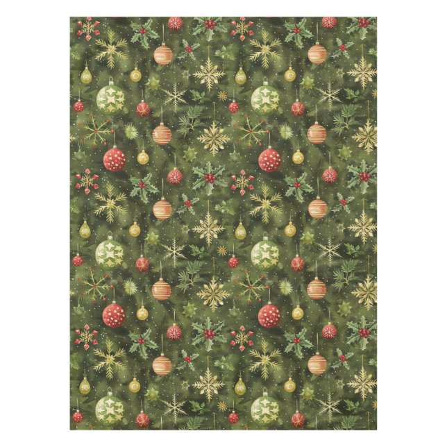 Nappe Arbre de Noël aquarelle (Devant)