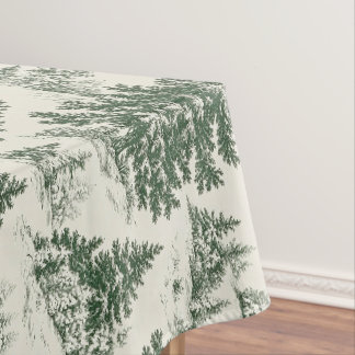 Nappe Arbre de Noël Toile De Jouy Green