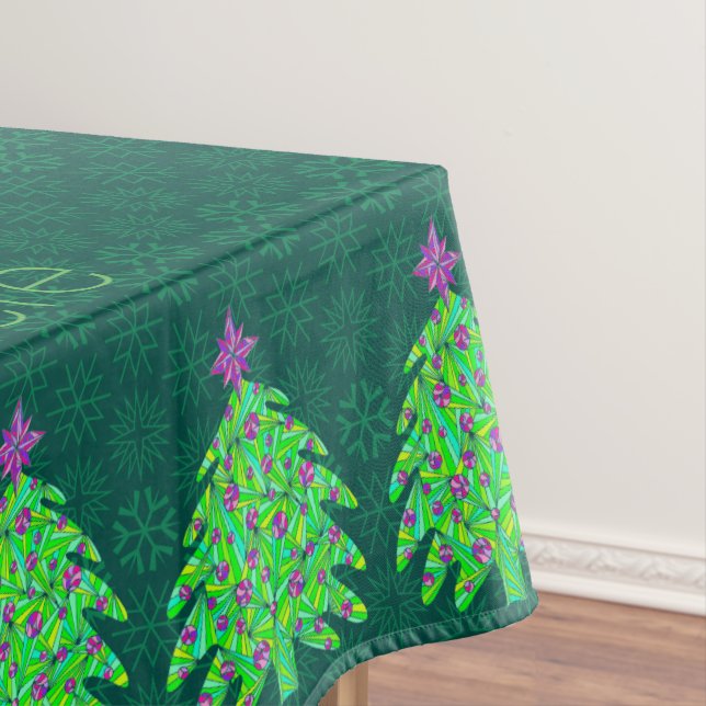 Nappe Arbre de Noël Vert Chic Elégant Personnalisé (In Situ)
