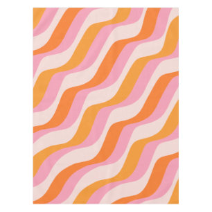 Nappe Arc en arc-en-ciel rose orange Abstrait soleil ré