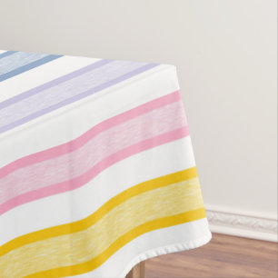 Nappe Arc-en-ciel décrit de pastel de rayures