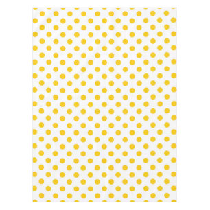 Nappe Arrière - plan blanc Pois jaunes