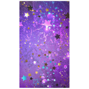 Nappe Arrière - plan de feuille violet avec étoiles