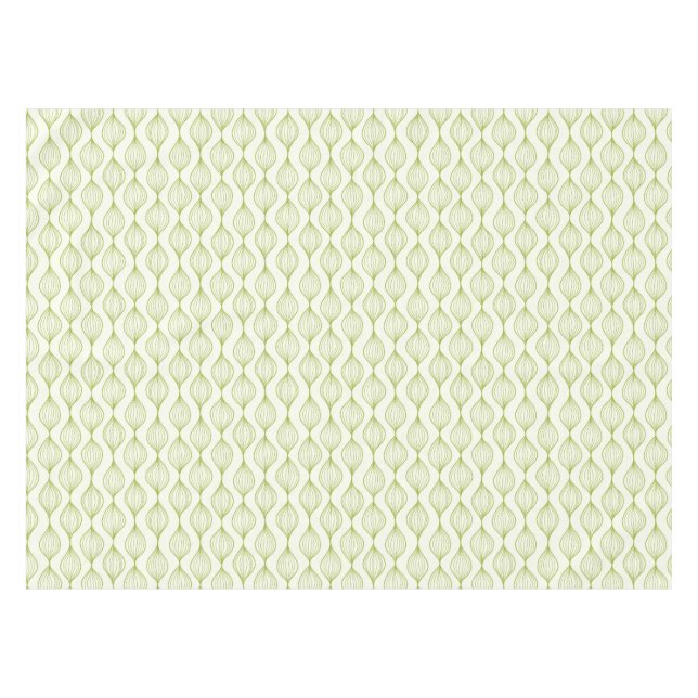 Nappe Arrière - plan vertical vert de motif d'ogee (Devant (Horizontal))