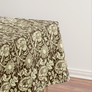 Nappe Art Nouveau Carnation Damas, Brown et crème