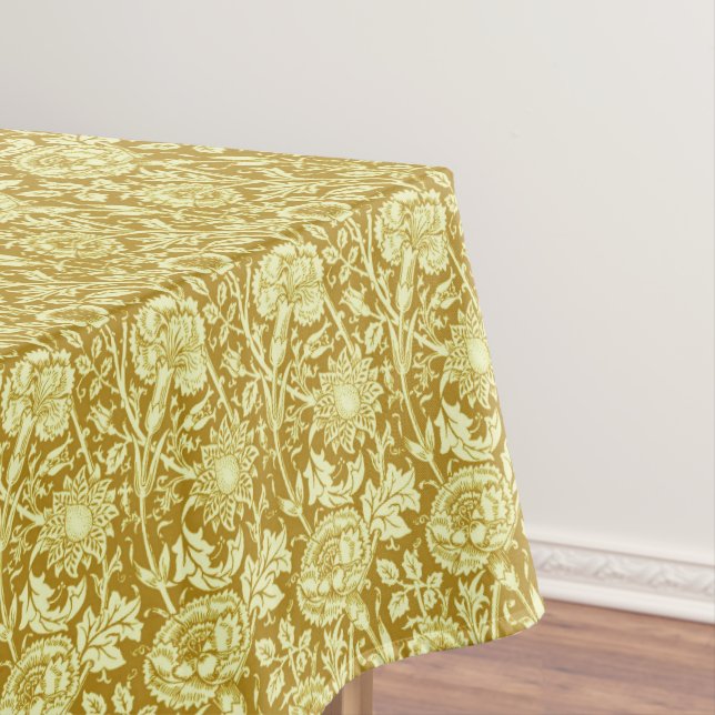 Nappe Art Nouveau Carnation Damas, moutarde et jaune (In Situ)