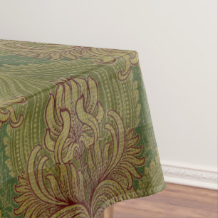 Nappe Art Nouveau Chrysanthemum & Artichoke Motif