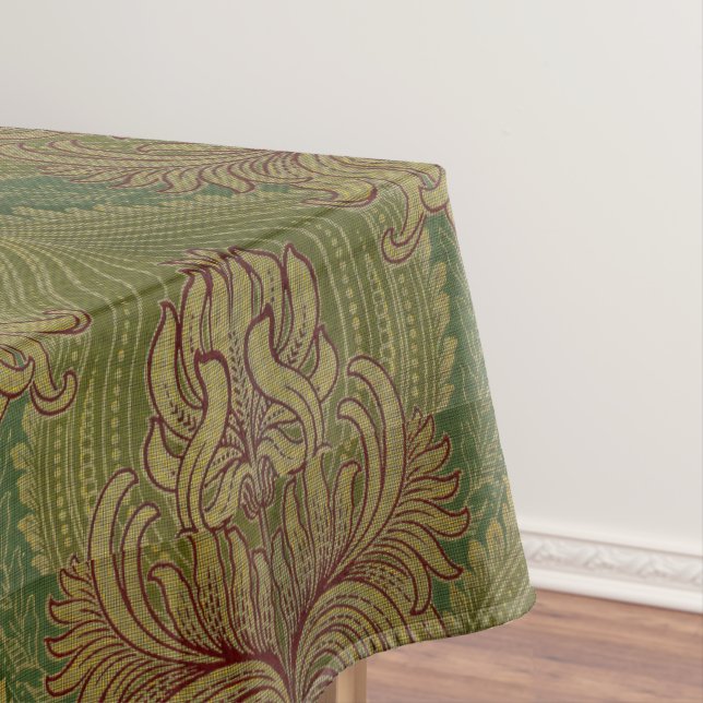 Nappe Art Nouveau Chrysanthemum & Artichoke Motif (In Situ)