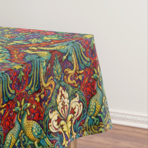 Nappe Art Nouveau Rétro Paons & Oiseaux par Walter Crane