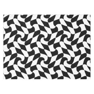 Nappe art optique noir et blanc