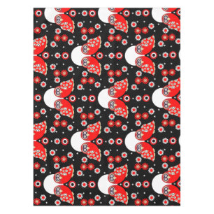 Nappe Art populaire de Chouette scandinave