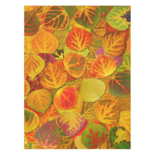 Nappe Aspen Feuilles Collage Solid Medley 1