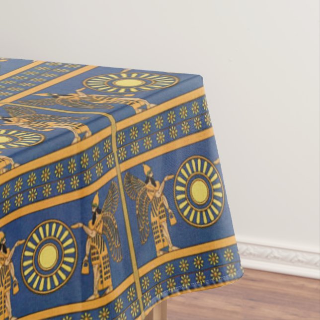 Nappe Assyrienne Personnalisée En Coton, 52"x70" (In Situ)