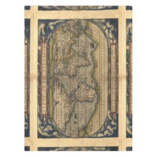 Nappe Atlas vintage d'antiquité de carte du monde