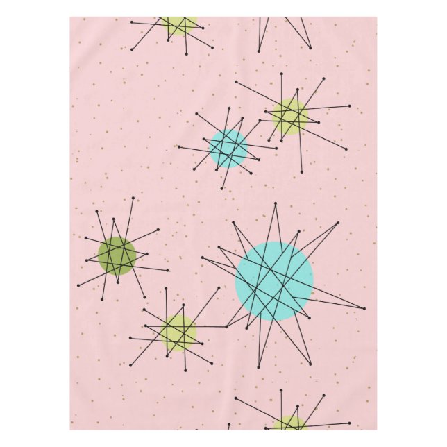 Nappe atomique iconique rose de Starbursts (Devant)