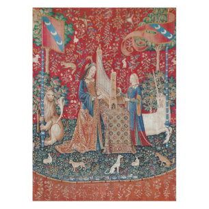 Nappe Audition sur la tapisserie médiévale de Lady et