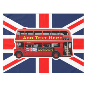 Nappe Autobus rouge de Londres orienté