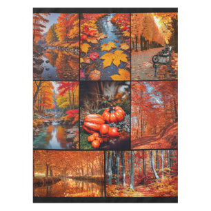 Nappe Automne Automne Paysage Photo Collage Art
