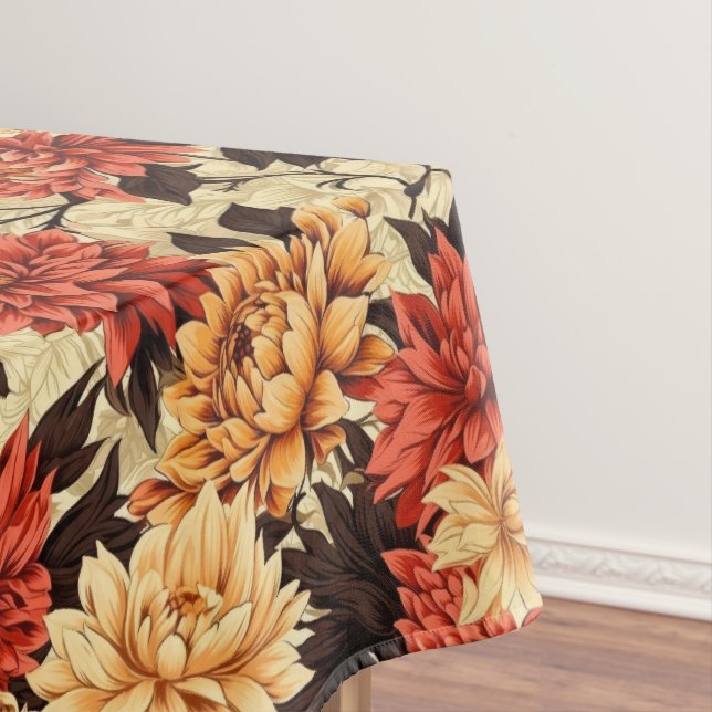 Nappe Automne Chrysanthèmes floraux (In Situ)