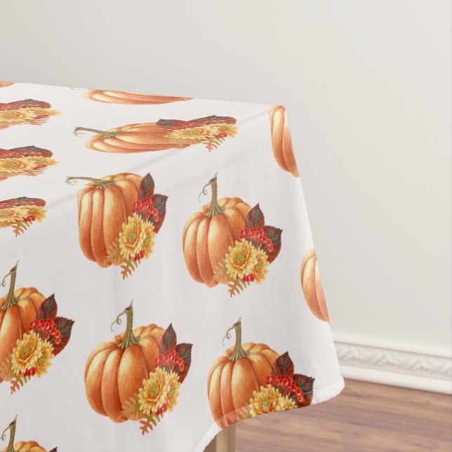 Nappe Automne Citrouille Tablecloth (In Situ)