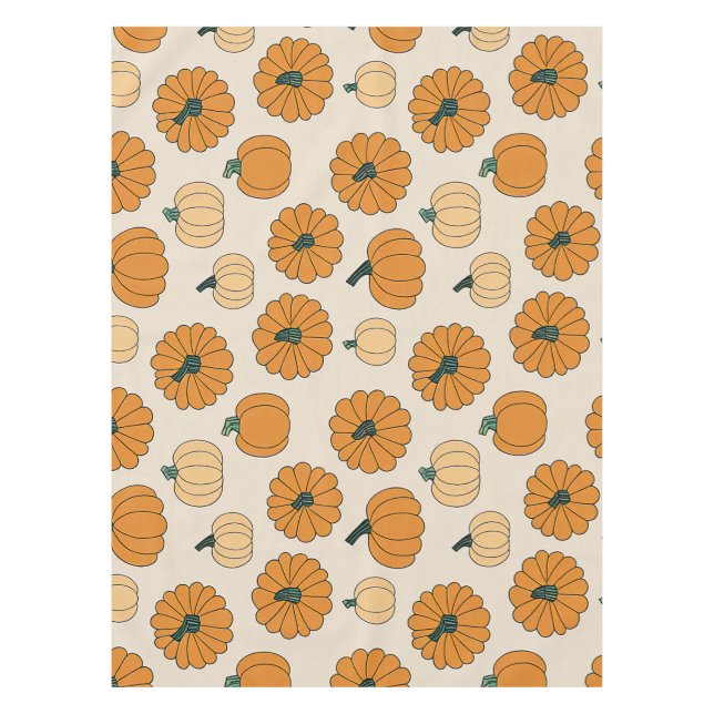 Nappe Automne Couleurs citrouilles épices automne citrou (Devant)