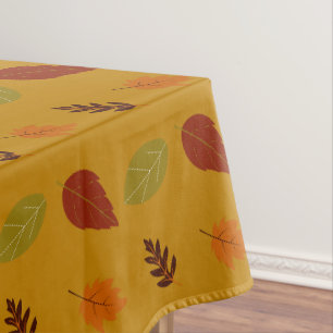 Nappe Automne Couleurs Terre Tone Automne Feuilles Motif