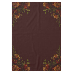 Nappe Automne Mariage gothique Rustique Orange Maroon