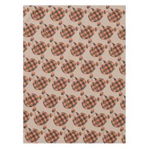 Nappe Automne Orange Et Noir Plaid Automne Citrouille