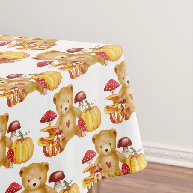 Nappe Automne Teddy Bear and Mushroom Wonderland (In Situ)
