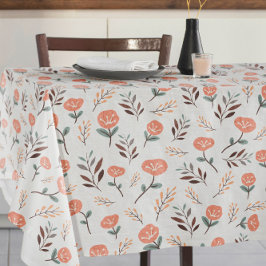 Nappe aux Coquelicots Rouges de Style Nordique