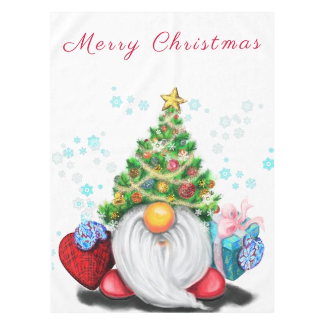 Nappe avec Gnome de Noël (Devant)