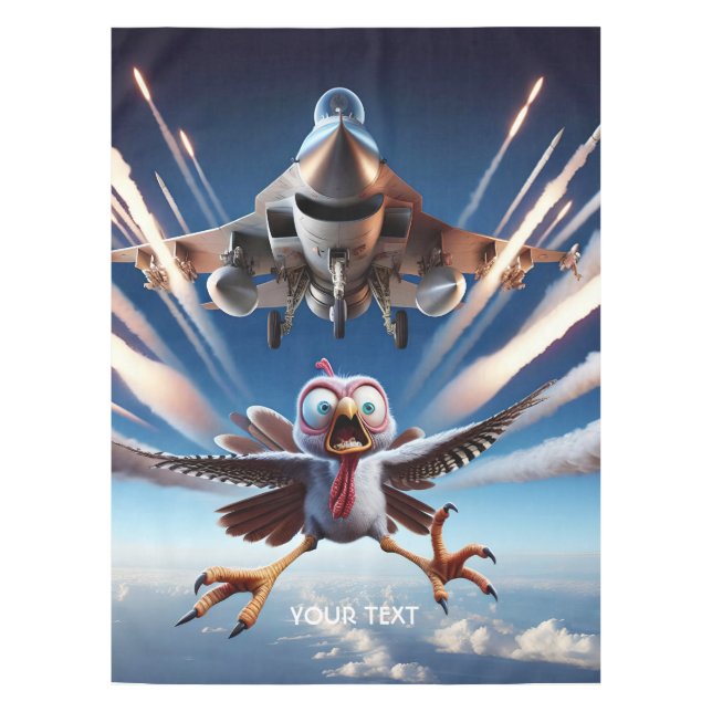 Nappe Avion de combat Turquie mignonne Imaginaire (Devant)
