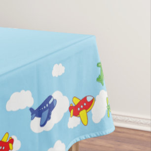 Nappe Avions et Jets mignons 1ère fête d'anniversaire