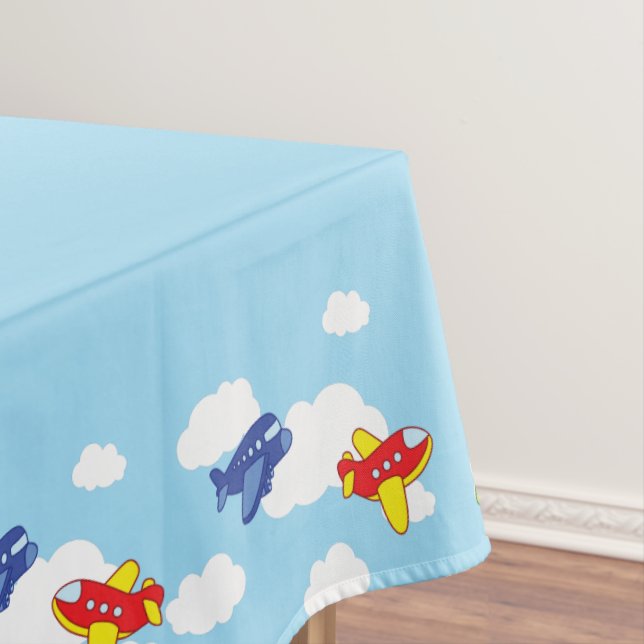 Nappe Avions et Jets mignons 1ère fête d'anniversaire (In Situ)