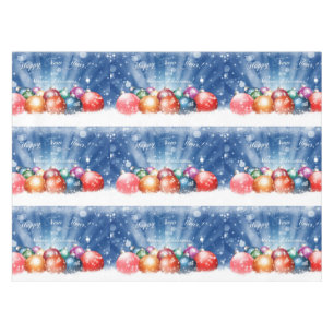 Nappe Babioles de bonne année et de Joyeux Noël