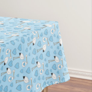 Nappe Baby shower de cigogne Blue Boy