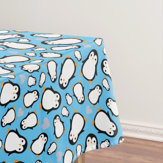 Nappe Baby shower de pingouin (In Situ)