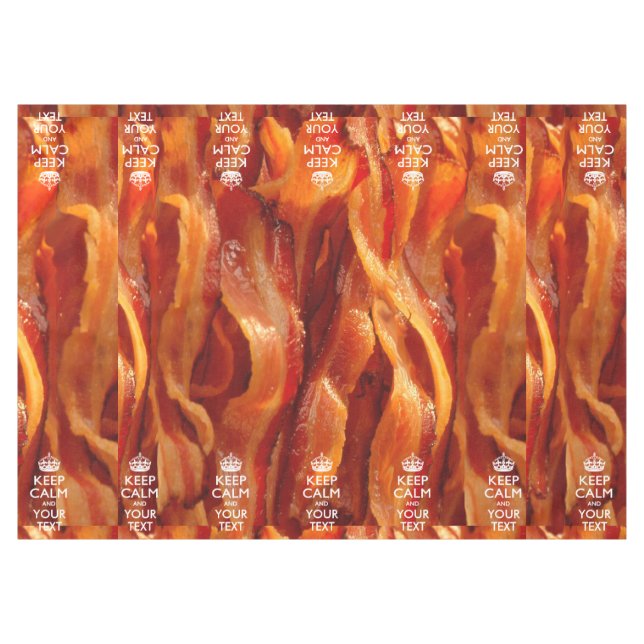 Nappe Bacon Gardez Le Calme Et Ayez Votre Texte (Devant (Horizontal))