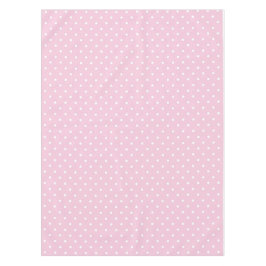 Nappe Ballerina rose floral blanc pois